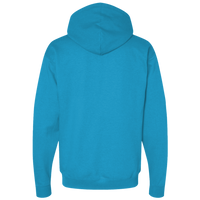 Port & Co Core Fleece Pullover Hooded Sweatshirt, Neon Blue, Back view
