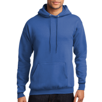 Port & Co Core Fleece Pullover Hooded Sweatshirt, Royal, Front view