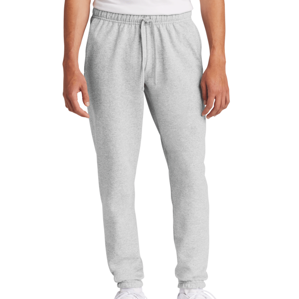 Port & Co Core Fleece Sweatpant, Ash, Front view