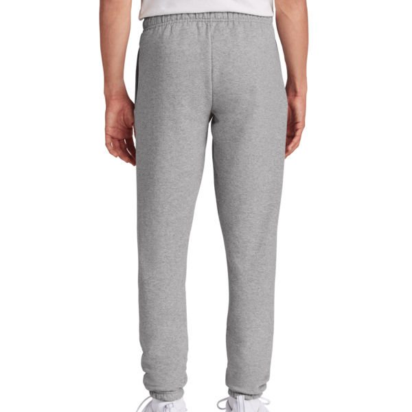 Port & Co Core Fleece Sweatpant, Athletic Heather, Back view