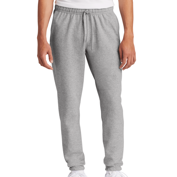 Port & Co Core Fleece Sweatpant, Athletic Heather, Front view