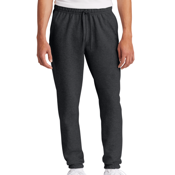 Port & Co Core Fleece Sweatpant, Dark Heather Grey, Front view