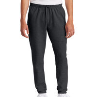 Port & Co Core Fleece Sweatpant, Dark Heather Grey, Front view
