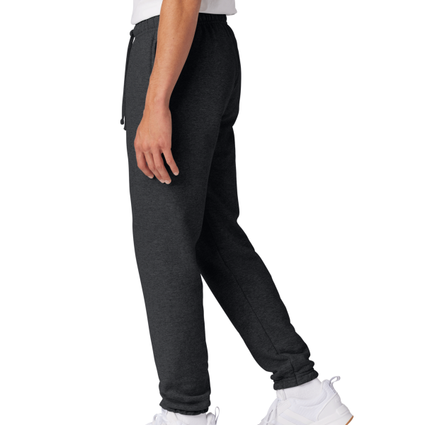 Port & Co Core Fleece Sweatpant, Dark Heather Grey, Left Side view