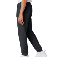 Port & Co Core Fleece Sweatpant, Dark Heather Grey, Left Side view