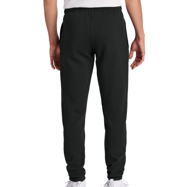 Port & Co Core Fleece Sweatpant, Jet Black, Back view