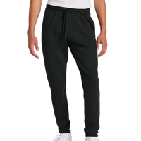 Port & Co Core Fleece Sweatpant, Jet Black, Front view