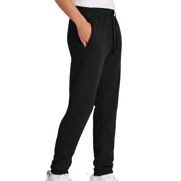Port & Co Core Fleece Sweatpant, Jet Black, Right Side view