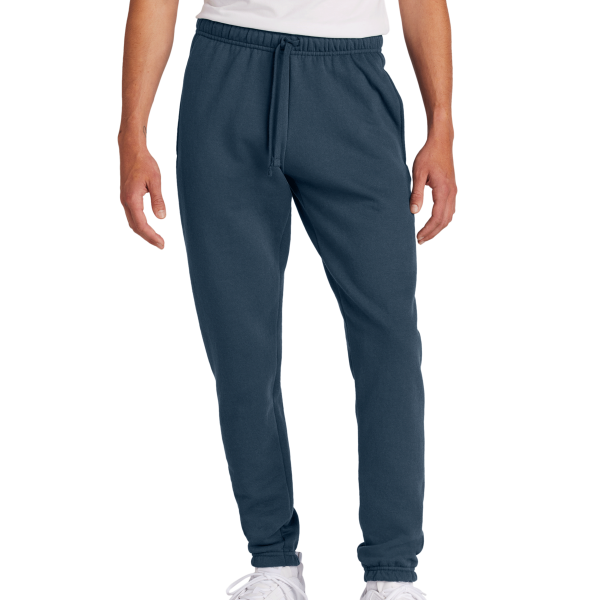 Port & Co Core Fleece Sweatpant, Navy, Front view