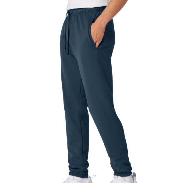 Port & Co Core Fleece Sweatpant, Navy, Left Side view