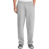 Port & Co Core Fleece Sweatpant with Pockets, Ash, Front view