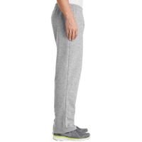 Port & Co Core Fleece Sweatpant with Pockets, Ash, Right Side view