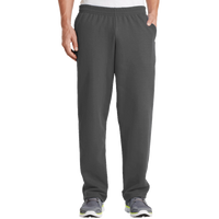Port & Co Core Fleece Sweatpant with Pockets, Charcoal, Front view