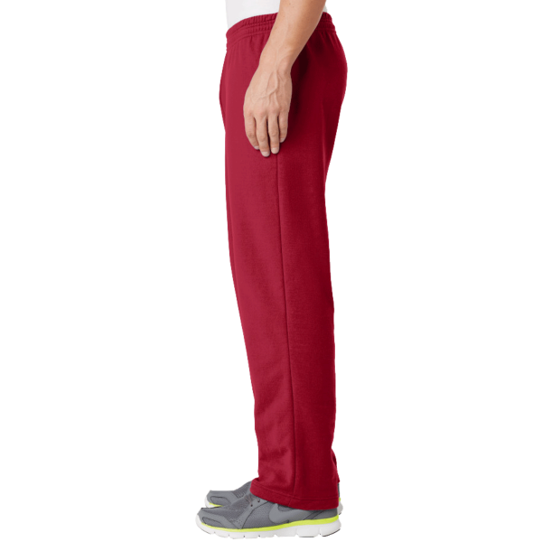 Port & Co Core Fleece Sweatpant with Pockets, Red, Left Side view