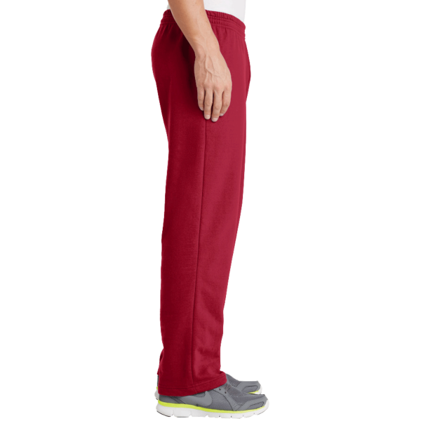 Port & Co Core Fleece Sweatpant with Pockets, Red, Right Side view