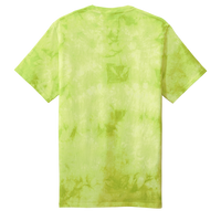 Port & Co Crystal Tie Dye Tee, Lemon Lime / Lemon Lime, Back view