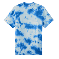 Port & Co Crystal Tie Dye Tee, True Royal / True Royal, Front view