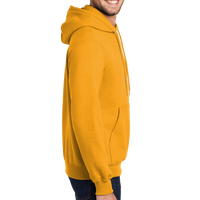 Port & Co Essential Fleece Pullover Hooded Sweatshirt, Gold, Right Sleeve view