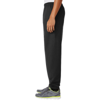 Port & Co Essential Fleece Sweatpant with Pockets, Jet Black, Left Side view