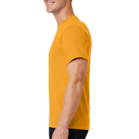 Port & Co Essential Tee, Gold, Left Sleeve view