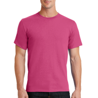 Port & Co Essential Tee, Sangria, Front view