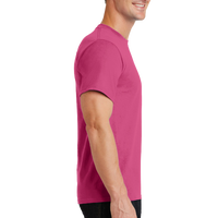Port & Co Essential Tee, Sangria, Right Sleeve view