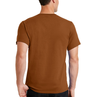 Port & Co Essential Tee, Texas Orange, Back view