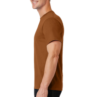 Port & Co Essential Tee, Texas Orange, Left Sleeve view