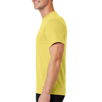 Port & Co Essential Tee, Yellow, Left Sleeve view