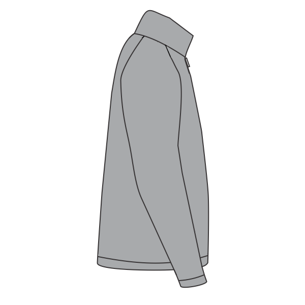 Port & Co Fan Favorite Fleece 1/4 Zip Pullover Sweatshirt, Athletic Heather, Right Side view