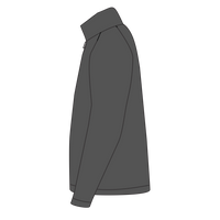 Port & Co Fan Favorite Fleece 1/4 Zip Pullover Sweatshirt, Charcoal, Left Side view