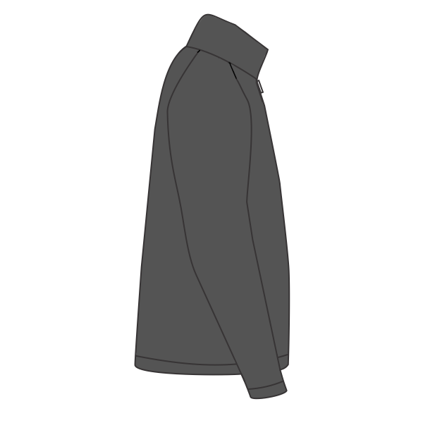 Port & Co Fan Favorite Fleece 1/4 Zip Pullover Sweatshirt, Charcoal, Right Side view
