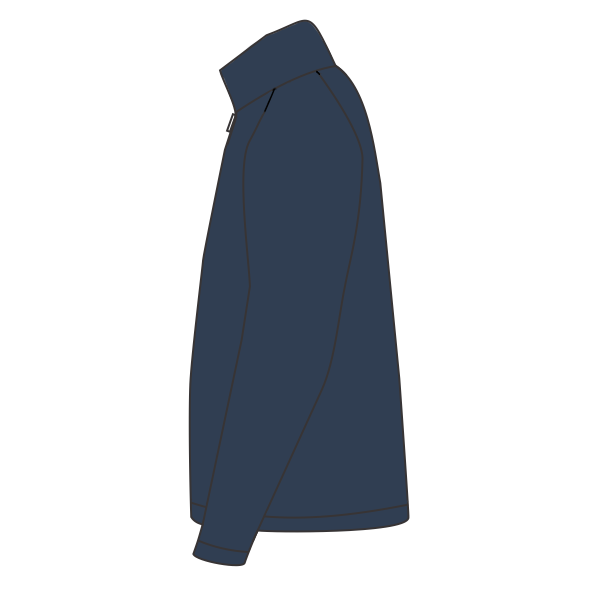 Port & Co Fan Favorite Fleece 1/4 Zip Pullover Sweatshirt, Team Navy, Left Side view