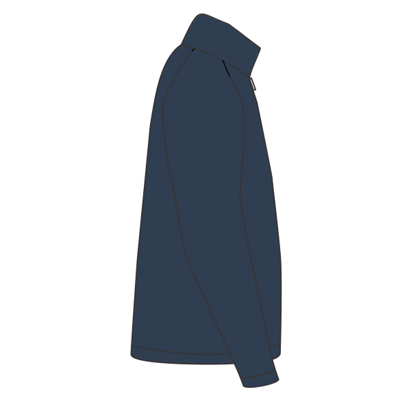 Port & Co Fan Favorite Fleece 1/4 Zip Pullover Sweatshirt, Team Navy, Right Side view