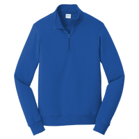 Port & Co Fan Favorite Fleece 1/4 Zip Pullover Sweatshirt, True Royal, Front view