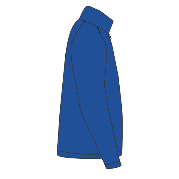 Port & Co Fan Favorite Fleece 1/4 Zip Pullover Sweatshirt, True Royal, Right Side view