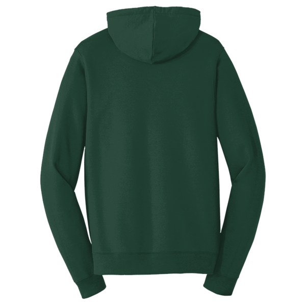 Port & Co Fan Favorite Fleece Full Zip Hooded Sweatshirt, Forest Green, Back view