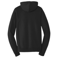 Port & Co Fan Favorite Fleece Full Zip Hooded Sweatshirt, Jet Black, Back view