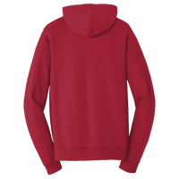 Port & Co Fan Favorite Fleece Full Zip Hooded Sweatshirt, Team Cardinal, Back view