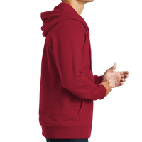 Port & Co Fan Favorite Fleece Full Zip Hooded Sweatshirt, Team Cardinal, Right view
