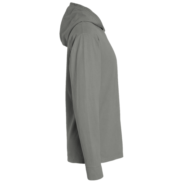 Port & Co Performance Pullover Hooded Tee, Charcoal, Right Sleeve view