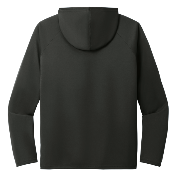 Port & Co Performance Pullover Hooded Tee, Jet Black, Back view