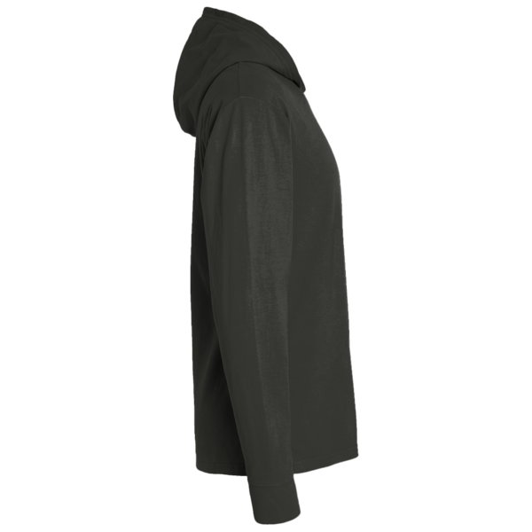 Port & Co Performance Pullover Hooded Tee, Jet Black, Right Sleeve view