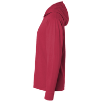 Port & Co Performance Pullover Hooded Tee, Red, Left Sleeve view