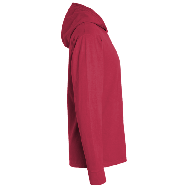 Port & Co Performance Pullover Hooded Tee, Red, Right Sleeve view