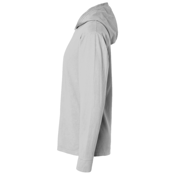 Port & Co Performance Pullover Hooded Tee, Silver, Left Sleeve view