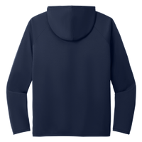 Port & Co Performance Pullover Hooded Tee, True Navy, Back view