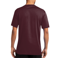 Port & Co Performance Tee, Athletic Maroon, Back view