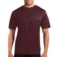 Port & Co Performance Tee, Athletic Maroon, Front view