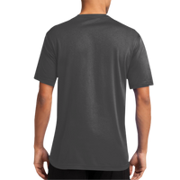 Port & Co Performance Tee, Charcoal, Back view